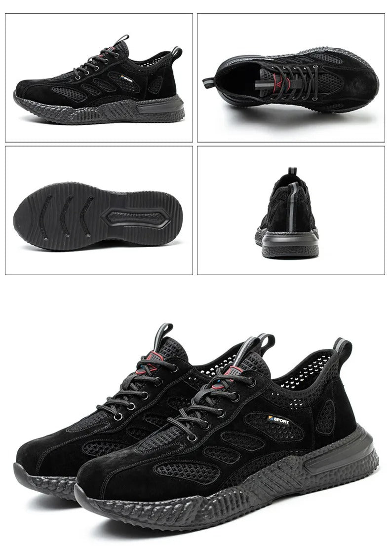 Chaussures de Sécurité Légères Noires – Confortables et Résistantes - Coque de Protection & Normes S3