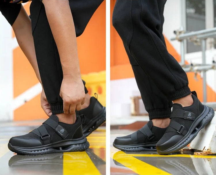 Chaussures de Sécurité Sans Lacets – Faciles à Enfiler, Sécurisées et Confortables - Coque de Protection & Normes S3