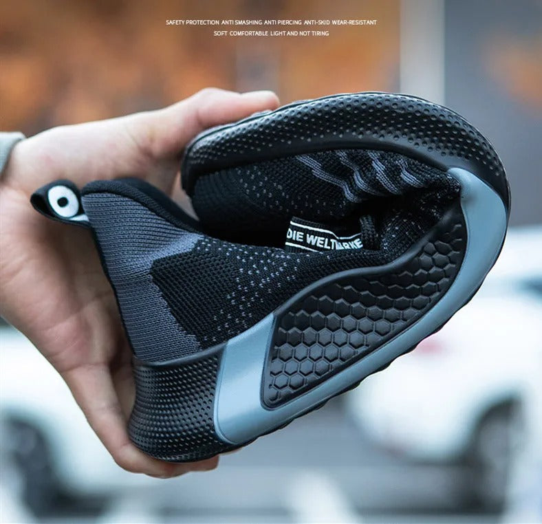 Baskets de Sécurité Professionnelles Bleues – Sécurité et Flexibilité - Coque de Protection & Normes S3