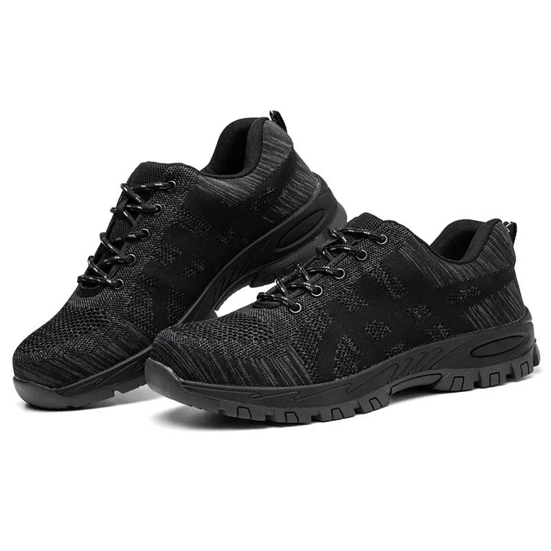 Chaussures de Sécurité pour Travail Sécurisées Noires – Confort & Robustesse pour Professionnels - Coque de Protection & Normes S3