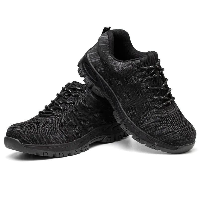 Chaussures de Sécurité pour Travail Sécurisées Noires – Confort & Robustesse pour Professionnels - Coque de Protection & Normes S3