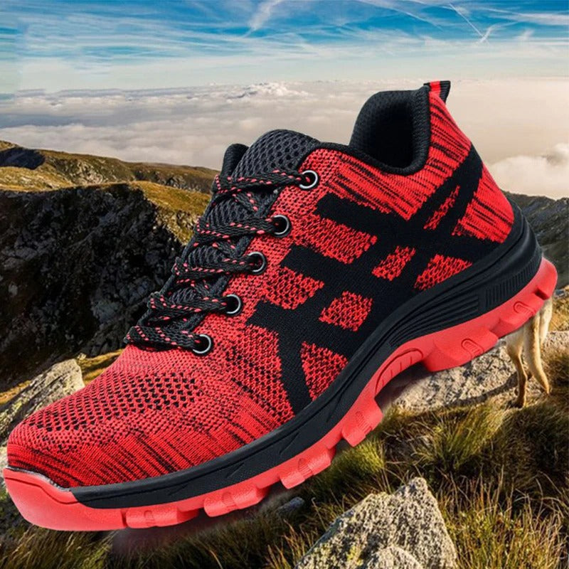 Chaussures de Sécurité pour Travail Sécurisées Rouge – Confort & Robustesse pour Professionnels - Coque de Protection & Normes S3