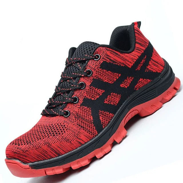 Chaussures de Sécurité pour Travail Sécurisées Rouge – Confort & Robustesse pour Professionnels - Coque de Protection & Normes S3