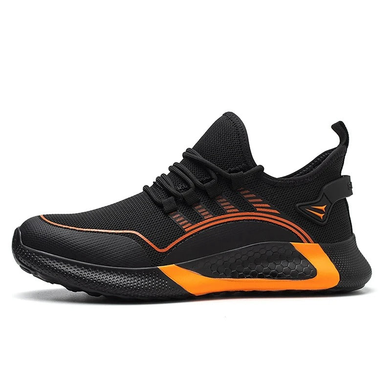 Chaussures de Sécurité Élégantes Orange - Protection et Style au Quotidien - Coque de Protection & Normes S3